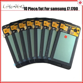 10 buc/lot Incell LCD Pentru Samsung J7 J700 Display LCD Touch Ecran Digitizor de Asamblare Pentru samsung Galaxy J700 J700F LCD-uri