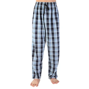 Nouă Bărbați Verifica Bumbac Somn Bottoms pentru Femei Pantaloni de Pijama Unisex Casual de Dimensiuni Mari Pijama Pantaloni W1