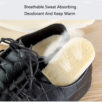 4 Perechi de Iarnă Ține de Cald Tălpi de Pantofi pentru Femei/Barbati Ghete Pantofi sport Insertii Termală Încălzită Branț de Lână Picior de Încălzire Pad