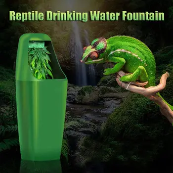 Reptile Șopârla Fântână cu Apă Potabilă Apă Automat Bowl Feeder Distribuitor 95AA