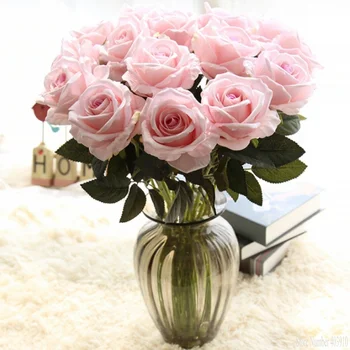 3pcs/lot silk rose flori artificiale 13 culori false flori de înaltă calitate, decor nunta petrecere acasă tabelul accesorii decor