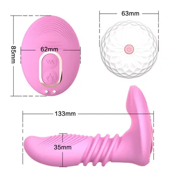 Încălzire Dildo Vibrator Portabil G-spot de Masaj USB de Încărcare fără Fir de Control de la Distanță Stimulator Clitoris Adult Jucarii Sexuale pentru Femei