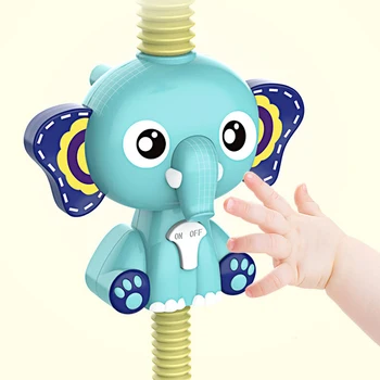 Jucarii Pentru Copii Jucarii De Baie Baby Joc De Apă Elefant Model Robinet De Duș De Apă Electric Spray Jucărie Pentru Copii De Înot Baie