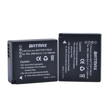Batmax 2 buc DMW-BLG10 DMW BLE9 DMWBLG10 Baterie+LCD Dual USB Incarcator pentru Panasonic BLG10E BLG10GK BLG10 DMC-GF6 DMC-GX7 GF6 GX7