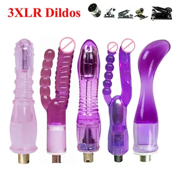 10 Tipuri de Sex Tradițional Mașină de Atașament 3XLR Atașament Penis artificial Sex Love Machine jelly penis accesorii Pentru Femei