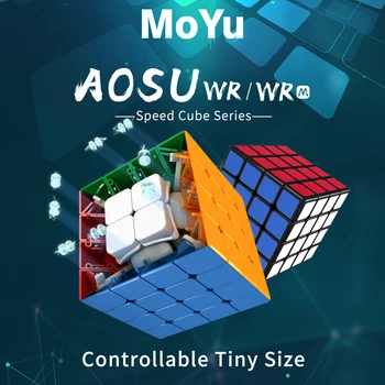 Moyu Aosu WR M Magnetice 4x4x4 cub magic 4x4 Cubaj Viteza de puzzle cubo magico Concurs Cuburi