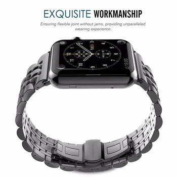 Curea Pentru apple watch band 44mm 40mm iwatch banda de 42 mm 38mm Brățară din Oțel Inoxidabil accesorii pentru iwatch seria 6 5 4 3 2 SE