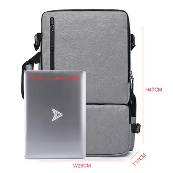 KAKA Capacitate Mare de 15.6 inch Laptop Anti-furt Rucsac Oameni de Afaceri Depozitare Saci de Umăr Impermeabil Călătorie Rucsaci Ghiozdan