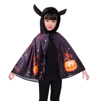 Dovleac manta rochie de fată costum Cosplay Poarte Fusta Lunga pentru Adulti cu Gluga Costum Moartea Hanorac Demon Teatru elemente de Recuzită de Halloween