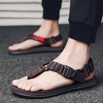 Sandale Barbati Weave Pantofi de Brevet Bărbați Plajă în aer liber Sandalias Hombre Culoare Solidă Confortabile, Catarama Bărbați papuci de Mari Dimensiuni 39-45