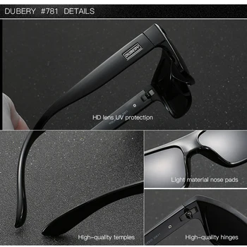DUBERY Pătrat Polarizat ochelari de Soare Femei Barbati Brand Design Unitate în aer liber Ochelari de Soare pentru Femei de sex Masculin Oglindă lentile Bărbați