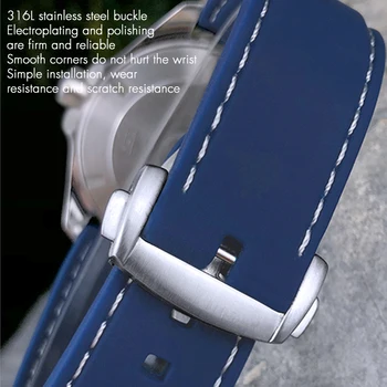 20mm 22mm Cauciuc Curea de Ceas pentru TAG HEUER CARRERA Seiko Trupa Ceas Omega Seamaster IWC Longines Tissot Casio Cetățean