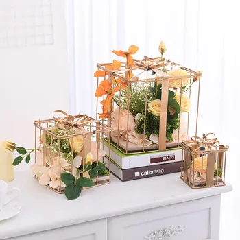 Nunta recuzită simulare set floral silk flower decor creativ cutie de cadou decorativ fereastră fotografie afișare acasă