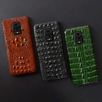 Piele Caz de Telefon Pentru Xiaomi Redmi Note 9 8 7 6 5 K20 K30 Pro Km 9 se 9T 10 A2 A3 se Amestecă Max 3 Poco F1 X2 Crocodil Cap Textura