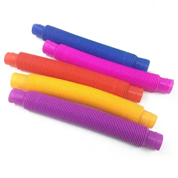 5PCS Frământa Pop Tub Jucării Țeavă Senzoriale Jucării Pentru Stres Și Anxietate Rece Flexibil Multi-Culoare Stimming Jucării Pentru Copii