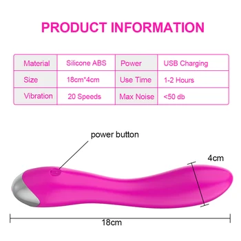 VATINE 20 de Viteze G Spot Vibrator Clitoridian Stimulator de Încărcare USB de sex Feminin Masturbator AV Bagheta Jucarii Sexuale pentru Femei Vaginal Masaj