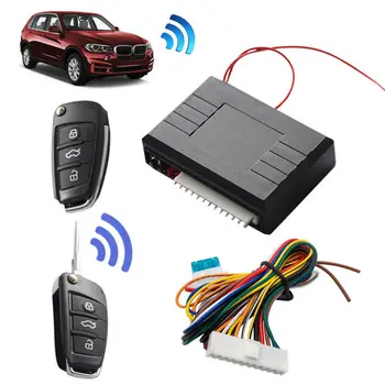 Auto Universal Auto Sistem de Intrare fără cheie Buton Start Stop LED Breloc Centrală Kit de Blocare a Portierei cu Telecomanda