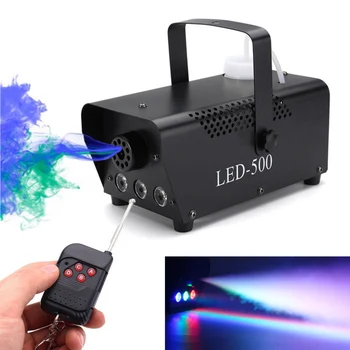Disco Colorate Mașină de Fum Mini-LED-uri de la Distanță Fogger Ejector Dj Petrecere de Crăciun Etapa Lumina de Ceață Mașină de Efecte de Scena Controller