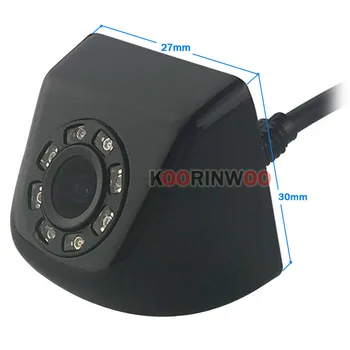 Koorinwoo CCD HD Video Auto retrovizoare cu Camera Foto Frontal 8 led-uri Lumina de Noapte viziune Sistem de Parcare Negru/alb Inversă pentru siguranță