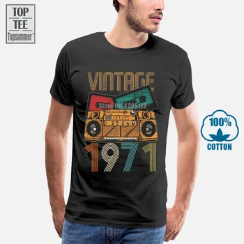 Vintage 1971 Tricou Pentru Fete Tricou Baiat Top Tee Tricou Alb Hip Hop Tricouri Supradimensionate Tricou Tricou Alb
