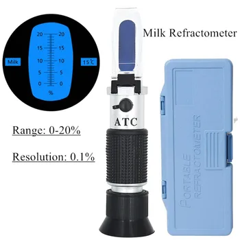Mână-a avut loc Refractometru Brix Tester cu ATC pentru Zahăr Conținut de Apă de Măsurare, Brix scară intervalul 0~20% cu cutie de vânzare cu amănuntul 30%