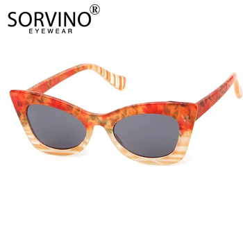 SORVINO Epocă Copii de Flori, Ochi de Pisica ochelari de Soare 2020 Brand de Lux de Designer 90 Mici Rave Festivalul Fete de Ochelari de Soare P352