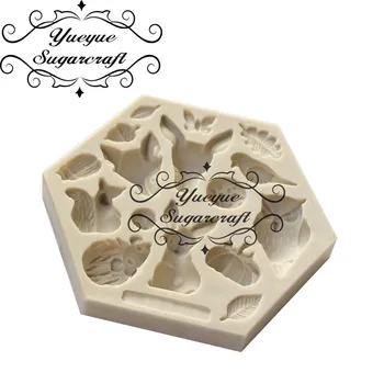 Hotelul oferă cele mai bune Sugarcraft Animal mucegai Silicon fondante mucegai tort de decorare instrumente de ciocolata gumpaste mucegai