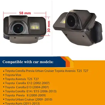 18mm HD 1280x720P Inversă retrovizoare Camera de Rezervă pentru Toyota Avensis T25 T27 Corolla E12 E13 E14 E15 Previa Urban Cruiser Auris