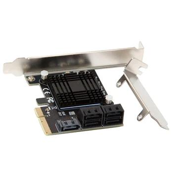 PCIE pentru a 5-Port SATA3.0 Card de Expansiune Șasiu de Calculator Adaptor Card JMB585 Cip