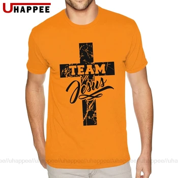XXXL Echipa lui Isus Cruce Creștină Tee Shirt Mens Design Simplu, Maneci Scurte Crewneck T-shirt de Vara Barbati Stil Vintage Merch