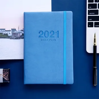 Engleză Agenda 2021 Planificator, Organizator A5 Notebook-uri și Jurnalul Săptămânal Jurnal Notepad Lunar Notă Carte Calendar Școlar Plan de zi cu Zi