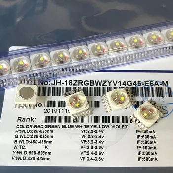 Transport gratuit 10buc/lot CONDUS RGBWYV 6in1 18W LED RGBWYV Iluminat LED Chips-uri roșu/verde/albastru/alb/Galben/Violet