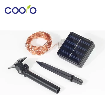 Coolo 10M 100Leds Solare Sârmă de Cupru Șir Lumina Impermeabil în aer liber Alimentat cu energie Solară Zână Șir Garland