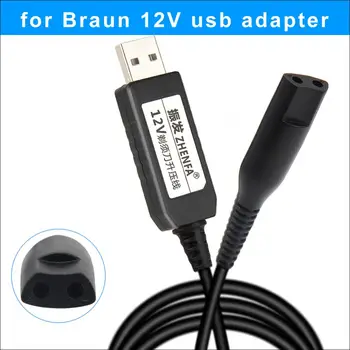 USB 12v Cablu de Încărcare Alternativă aparate de Ras Braun Incarcator adaptor de Alimentare pentru aparat de ras Electric Seria 3 310 320 330 340 350 5497