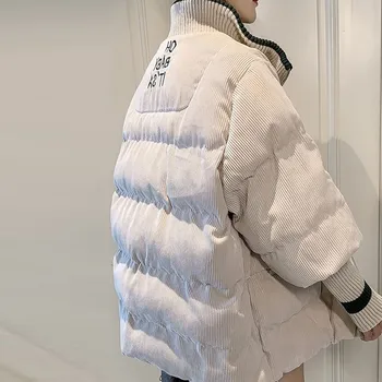 Noua Jacheta de Iarna pentru Femei Down Parka Haine de sex Feminin Maneca Lunga Cald de înaltă calitate în Jos Jacheta de bumbac Strat Topuri