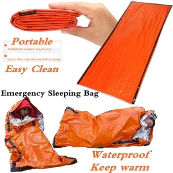 Rezistent La Apa Usor Termică De Urgență Sac De Dormit Sac De Dormit Sac - Pătură De Supraviețuire Saci De Camping, Drumetii, În Aer Liber, Activități