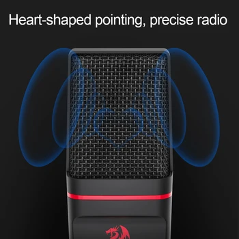 Redragon GM100 Seyfert Omni Microfon cu Condensator Cu Trepied Audio de 3,5 mm Calculator Studio Pentru PC Telefon Karaoke telefonice de Înregistrare