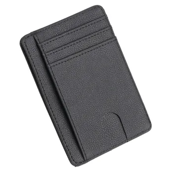 Slim RFID Blocking Portofel din Piele de Credit, ID-ul Cartelei de Bani în Geantă Caz pentru Barbati Femei 2019 Moda Carduri Sac 11.5x8.2x0.2cm