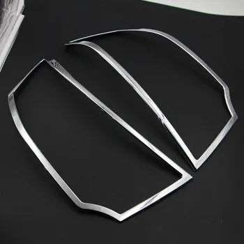 ABS Cromat Spate faruri Lampă Capac ornamental Fata far Lampă Capac ornamental pentru 2013-Mitsubishi pajero sport Car styling