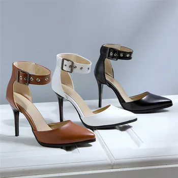 Stilet Femei Pompe De Pantofi Cu Toc Sandale Gladiator Petrecere De Nunta Tocuri Inalte Scarpin Femeie Mică De Mari Dimensiuni 33 - 50