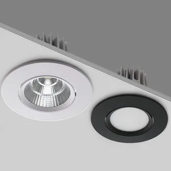 Estompat LED Downlight 12W 7W 5W Rotund Încastrat Lampa 220V 110V Bec Led Dormitor Bucatarie Interior Spot LED, corp de Iluminat