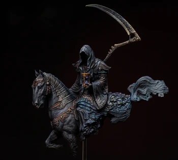 1/10 Bust Rășină Cifre Model de Kit de dumnezeu, de moarte și calul deține lampa magic cu calul Neasamblate nevopsite
