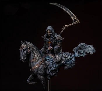 1/10 Bust Rășină Cifre Model de Kit de dumnezeu, de moarte și calul deține lampa magic cu calul Neasamblate nevopsite