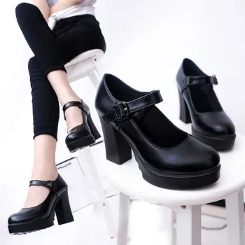 SAGACE Sandale pentru Femeie Pantofi cu Un singur buton Catarama de Culoare Solidă cu Toc Solid Superficial petrecere a timpului Liber de Calitate Sandale Femei Pantofi de Vara