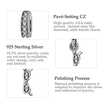 Eudora Argint 925 AAA Pahare de Cristal Stil Farmecul margele se Potrivesc Bratari & Bratari DIY Bijuterii Pentru Femei, Cadouri CYZ010