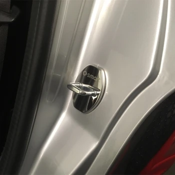 OKECAM Car Styling Auto Door Lock Acoperire Autocolant Accesorii de Caz Pentru Mercedes Smart fortwo 451 Emblema 2 buc
