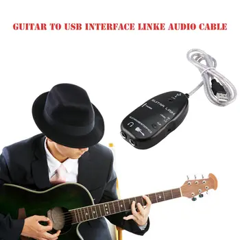 Chitara electrica Link-ul USB Cablu Audio Interfață Guitarlink Duce la Calculator Pentru PC, MAC Înregistrare MP3 XP Cu Software-ul de Driver