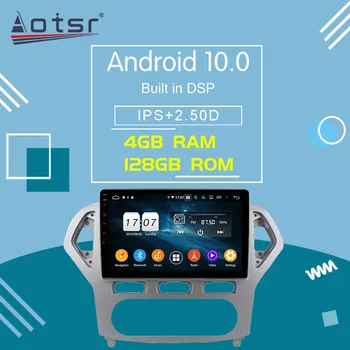 128GB Pentru Ford Mondeo 4 2010-Android 10 Masina Jucător de Radio Navigație GPS Player Auto Multimedia Player WIFI RDS IPS