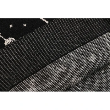 2018 Toamna Iarna Jacquard Pulovere Pulovere Retro Galaxy Star Model De Pulover Femei Vintage Maneca Lunga, Pulovere