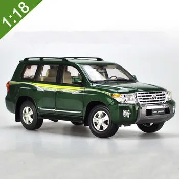 1:18 Scară Toyota Land Cruiser LC200 Verde turnat sub presiune SUV Model de Masina Jucării Pentru Cadouri de Colectie Original Cutie de Transport Gratuit